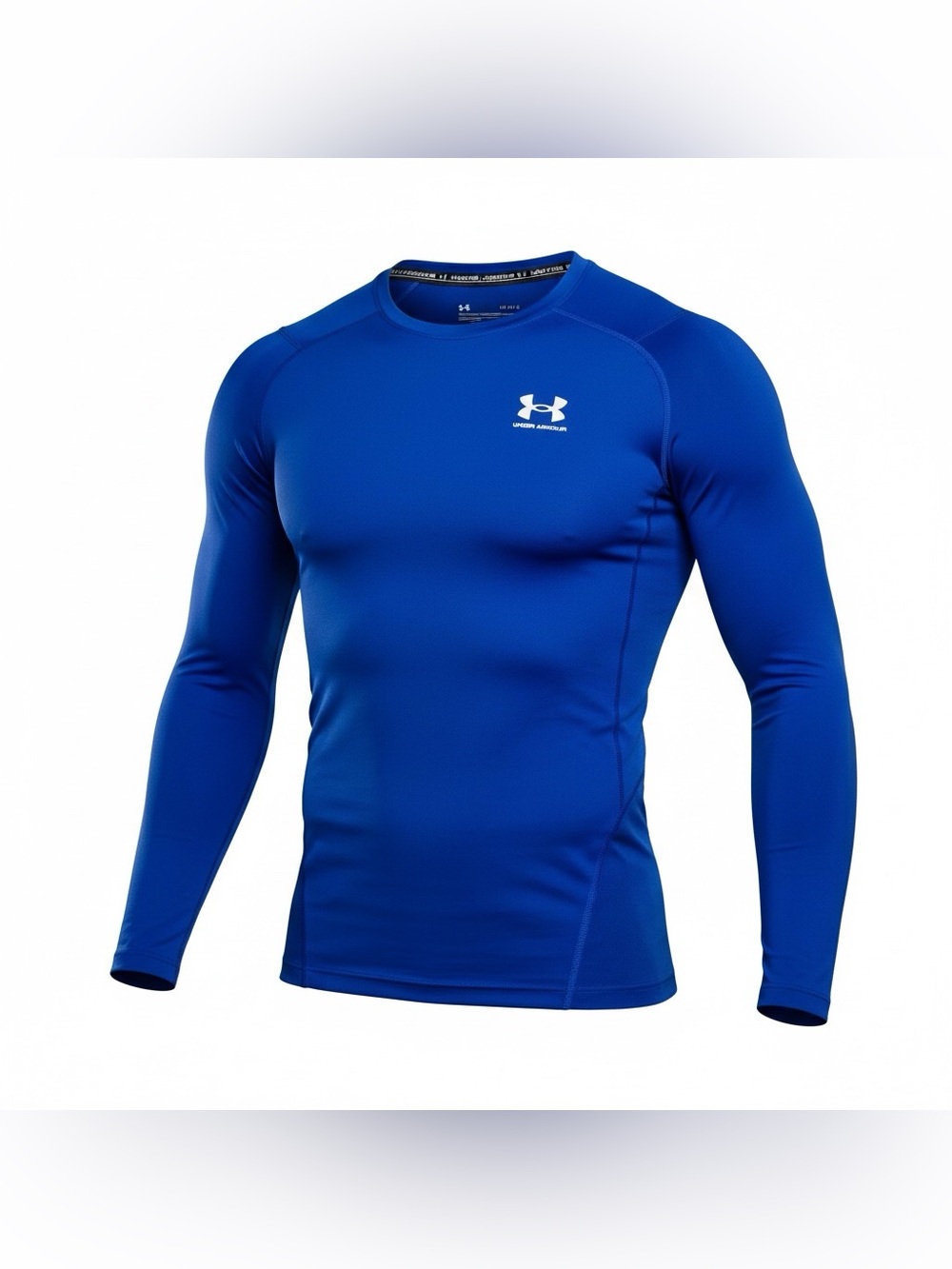 Under Armour Mens Size L Shirt Long Sleeve Compression Gym Running Training